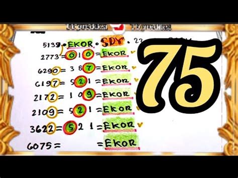 PREDIKSI SDY TOP EKOR HARI INI 22 04 2024 Jitu 2d Sdy Poltar Sdy Jitu