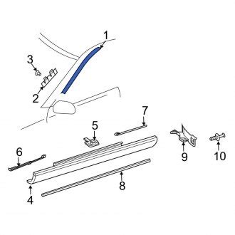 Mercedes CLK Class Window Trim Moldings Pillar Posts CARiD