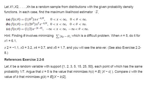 Let X 1 X 2 X N Be A Random Sample From Chegg