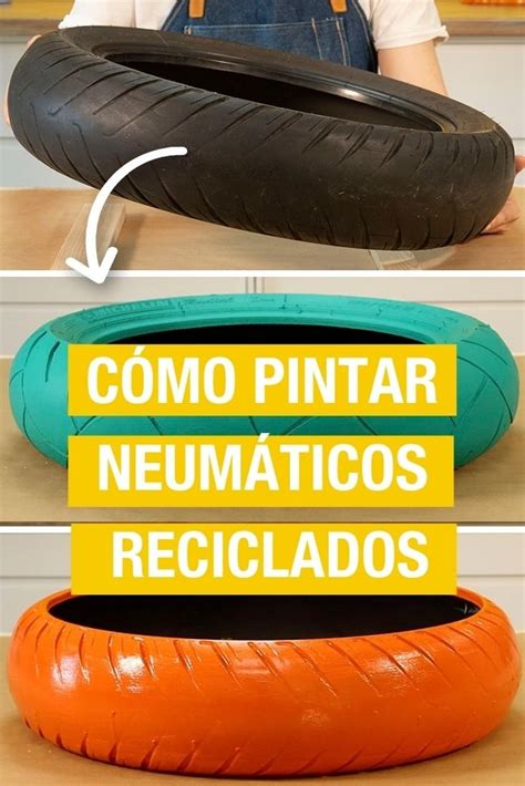 Cómo pintar neumáticos reciclados Como pintar Columpios de llanta