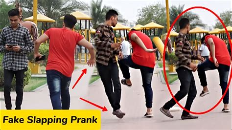 Fake Slapping Prank On Cute Girls Fake Slap Prank Girls Prank In