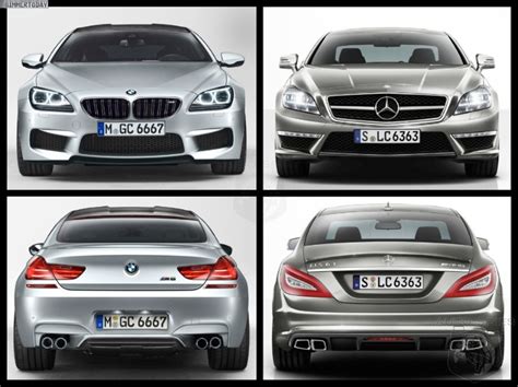 Photo Comparison Bmw M6 Gran Coupe Vs Mercedes Benz Cls 63 Amg Autospies Auto News