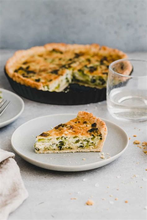 Vegetarische Lauch Quiche mit Käse inkl Teig Rezept Aline Made