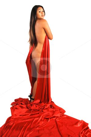 Half Naked Asian Woman