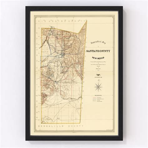 Santa Fe County, 1888 Map : SantaFe