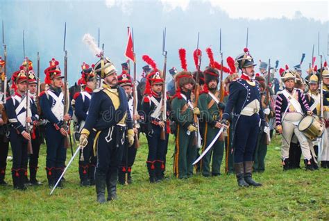 Napoleonic War Soldiers Reenactors Editorial Stock Image Image 35348049