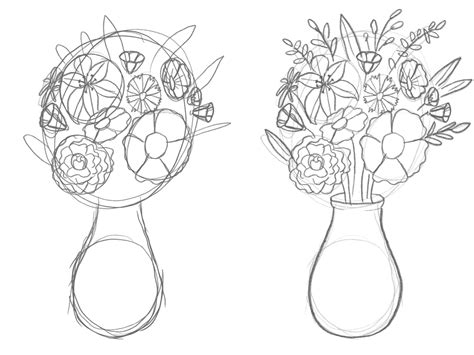 How To Draw A Bouquet • Bardot Brush