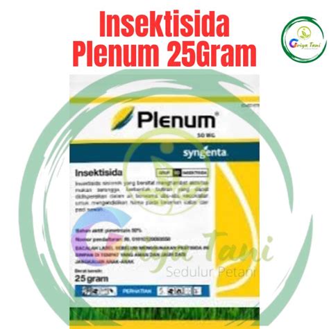 Syngenta Insektisida Plenum Wg Gram Obat Pembasmi Hama Wereng