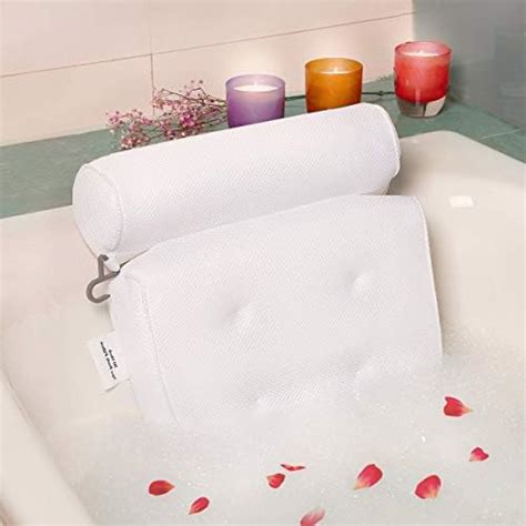 Coastacloud Bath Pillow Spa Bathtub Pillow With Large Suction Cups