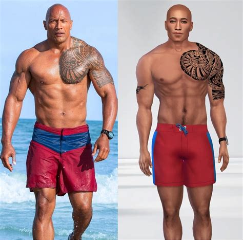 Celebrity Sim Dwayne The Rock Johnson Downloads Cas Sims Loverslab