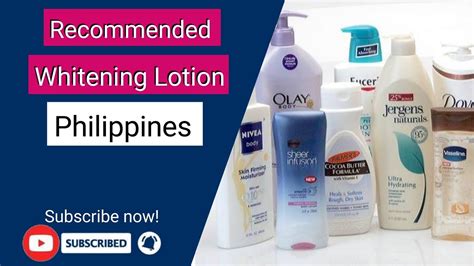 Recommended Whitening Lotions In The Philippines Best Whitening