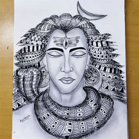 How To Draw Easy Mandala Art Of Adiyogi Lord Shiva Happy Guru Purnima