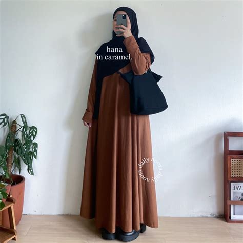 Jual Hana Basic Knit Dress Noora Daily Shopee Indonesia