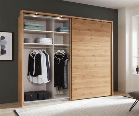 Wiemann Korfu Bianco Oak 2 Door Sliding Wardrobe H236cm Furniture