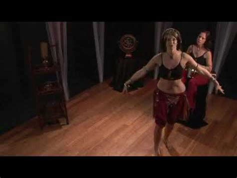 Belly Dance Right Foot Travel Rocking Undulations With Press Down Arms