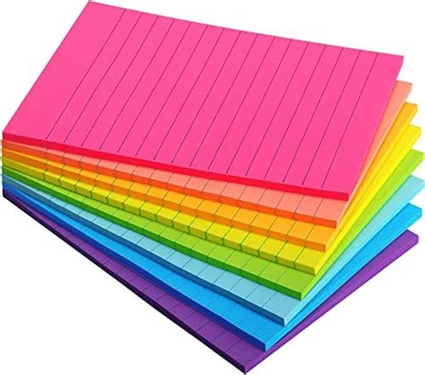 Amazon Early Buy Lined Sticky Notes With Lines 4x6 Self Stick