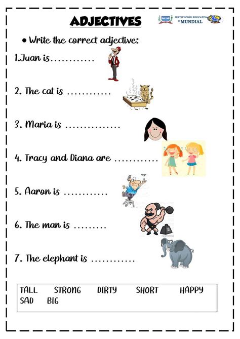 Free Adjectives Worksheet For Grade 4 Download Free Adjectives