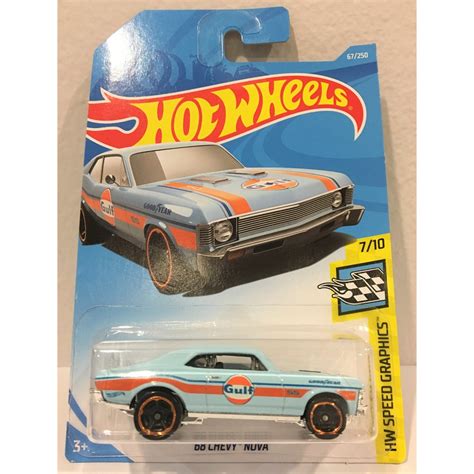 Hot Wheels Mainline CHEVY NOVA Gulf New Shopee Malaysia