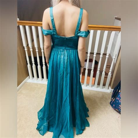 La Femme Dresses Green And Gold Prom Dress Poshmark