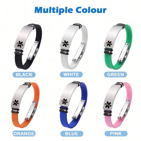 Bracelet D Alerte M Dicale Personnalis Bracelet M Dical En Silicone