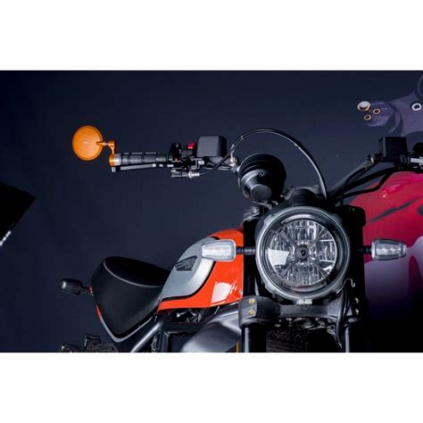 Paire De R Troviseurs Womet Tech Sur Embout De Guidon Alu Cnc Moto Vision