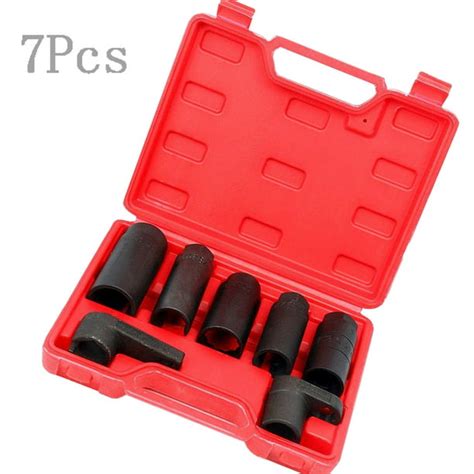 Maxfavor 7 Pieces O2 Oxygen Sensor Socket Set Kit 22mm 78 27mm 29mm For All Vehicle O2