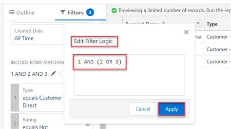 How To Use Add Filter Logic In Salesforce Report Salesforce Faqs