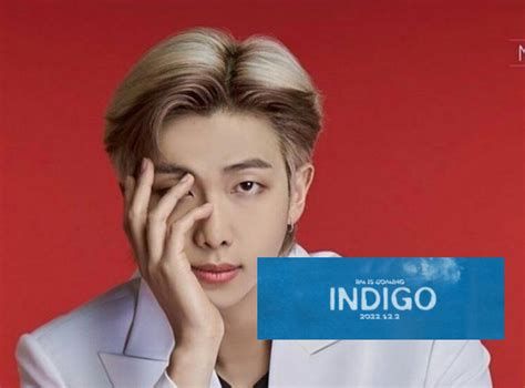 Bts Rm Has Revealed The Tracklist For His Solo Album Indigo Attracttour