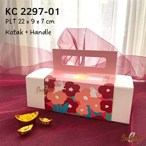 Jual Kotak Box Kue Handle KC 2297 01 Rabbit Kue Mooncake Spiku Nastar