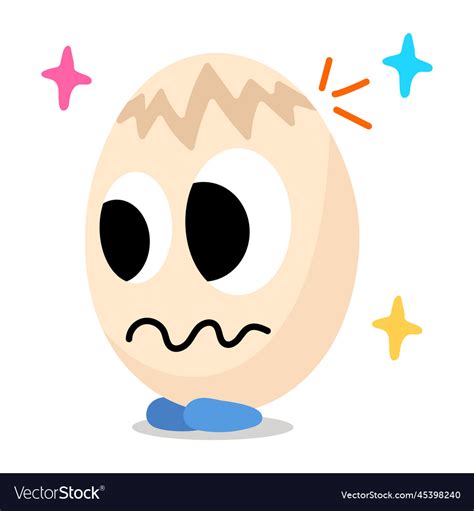 Broken egg Royalty Free Vector Image - VectorStock