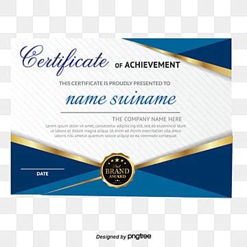 Certificate Design PNG, Vector, PSD, and Clipart With Transparent Background for Free Download ...