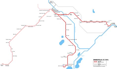 Urbanrailnet Usa Minneapolisst Paul Light Rail