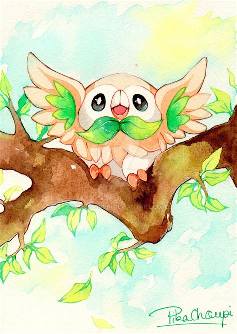 Rowlet By Pikachoupi Deviantart Rpokemon