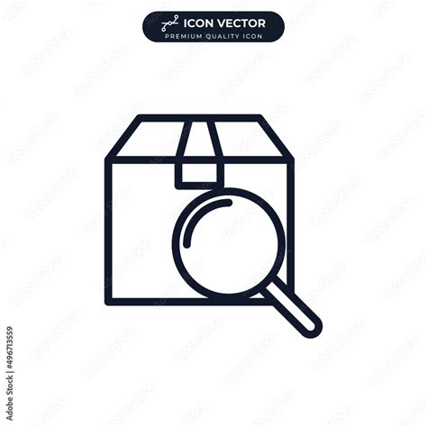tracking package icon symbol template  graphic  web design