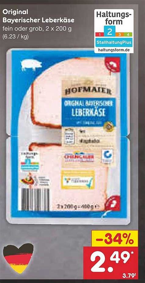 Original Bayerischer Leberkäse Angebot bei Netto Marken Discount