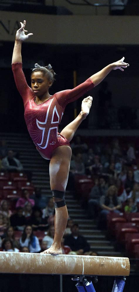 Auburn Gymnastics Striving For Win In Tuscaloosa Female Gymnast