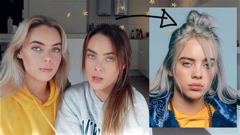 We Recreated A Billie Eilish Makeup Look Mescia Twins Youtube