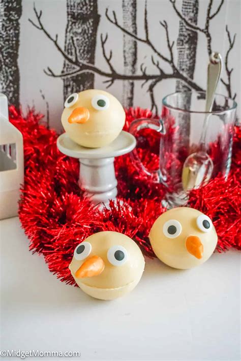 Snowman Hot Chocolate Bombs Recipe • Midgetmomma