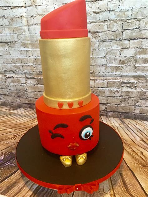 Shopkins Lipstick Birthday Cake Cake Birthday Cake Shopkins Lipstick