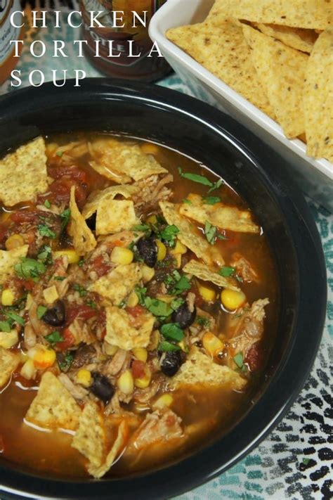 Chicken Corn Tortilla Soup - Cook2eatwell