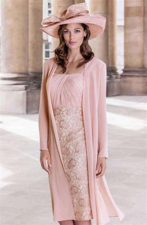 Short Fitted Dress With Matching Chiffon Coat A Catherines Of