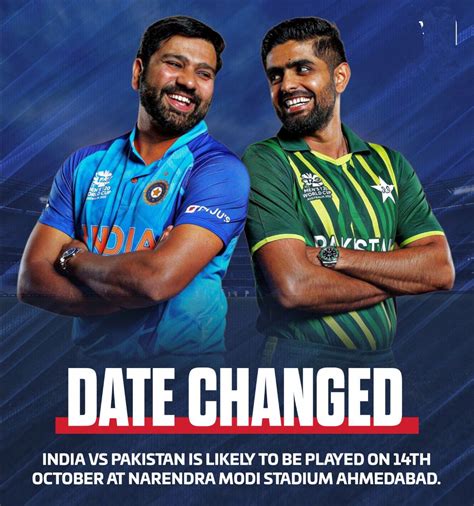 India vs Pakistan World Cup 2023 Date likely to be changed : r/IndiaCricket