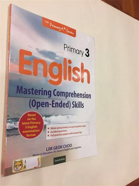 Mastering Comprehension Open Ended Skills Primary 3 Hobbies And Toys