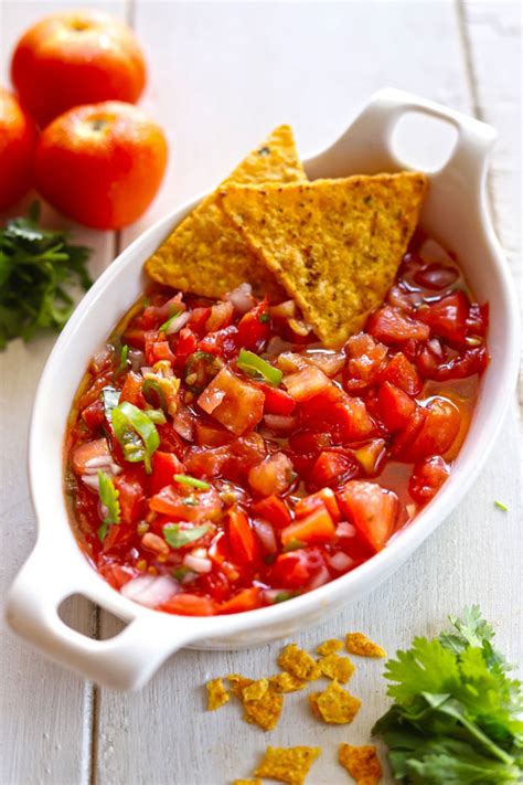 Tomato Salsa Chunky Salsa Recipe Fun FOOD Frolic