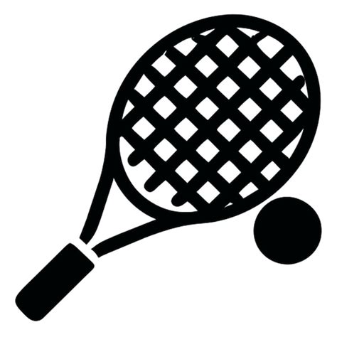 Pictograma De La Raqueta De Tenis Vector Premium