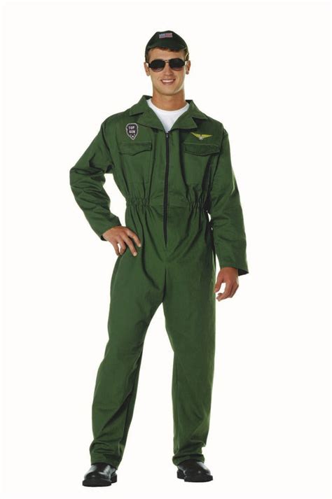 Top Gun Adult Military Airforce Pilot Jumpsuit Costume 80263 — The ...