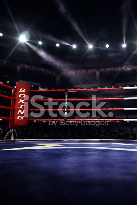 Empty Boxing Ring Arena Stock Photos