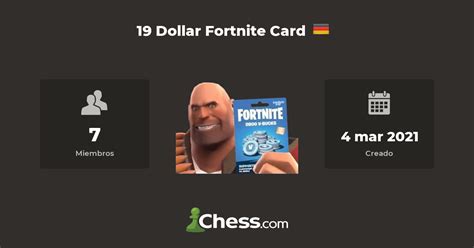 19 Dollar Fortnite Card Club De Ajedrez