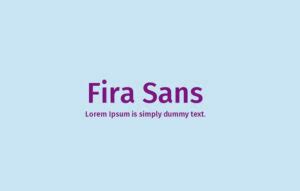 Fira Sans Font Free Download - Font Sonic