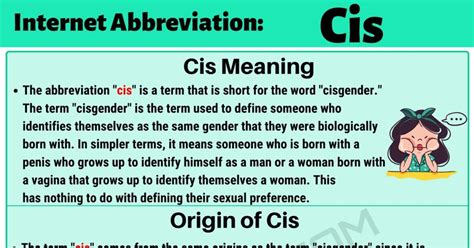 "Cis" Meaning | What Does the Term "Cis" Stand for? • 7ESL